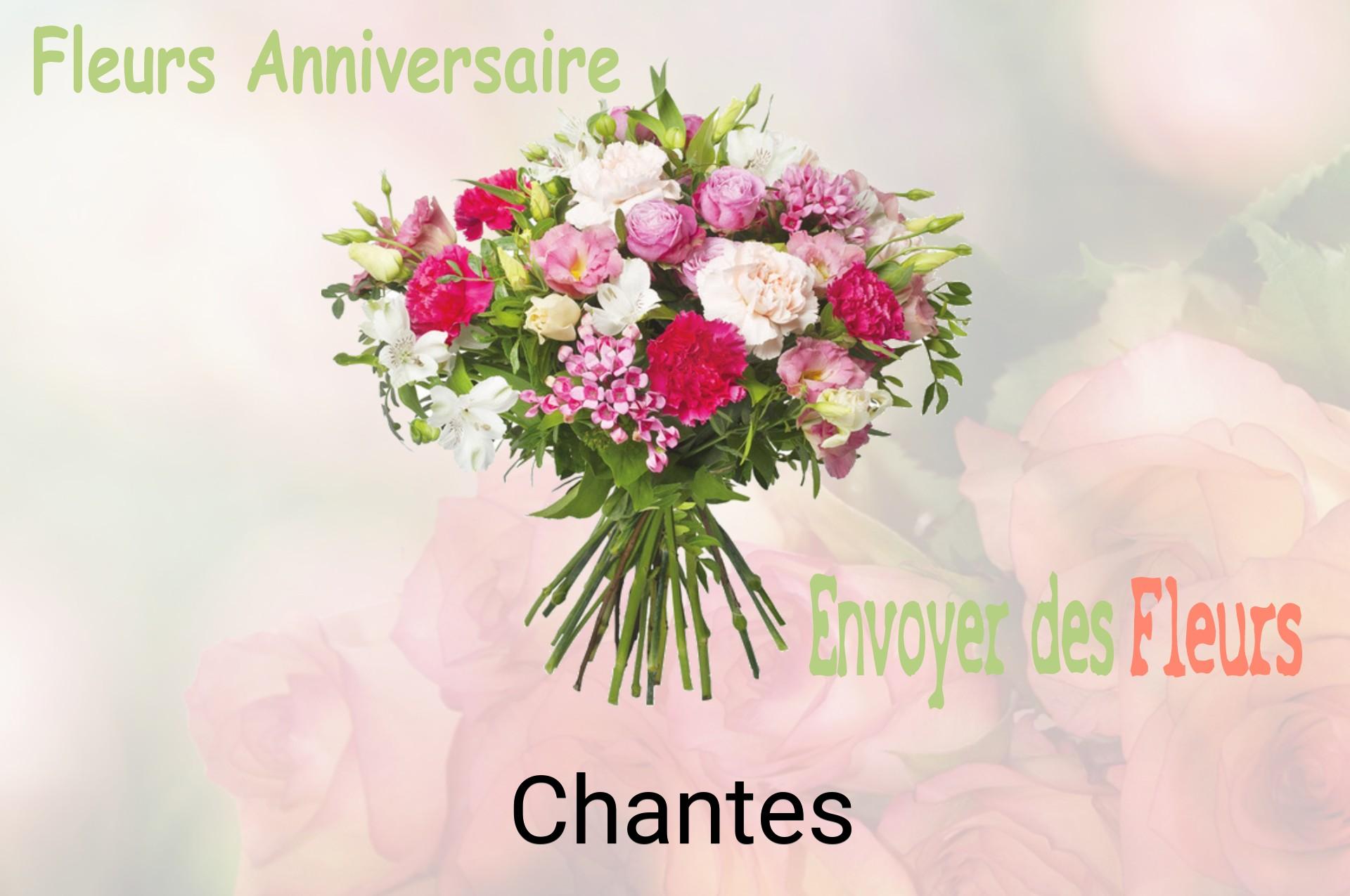 Bouquet de fleurs d’anniversaire livré à Chantes