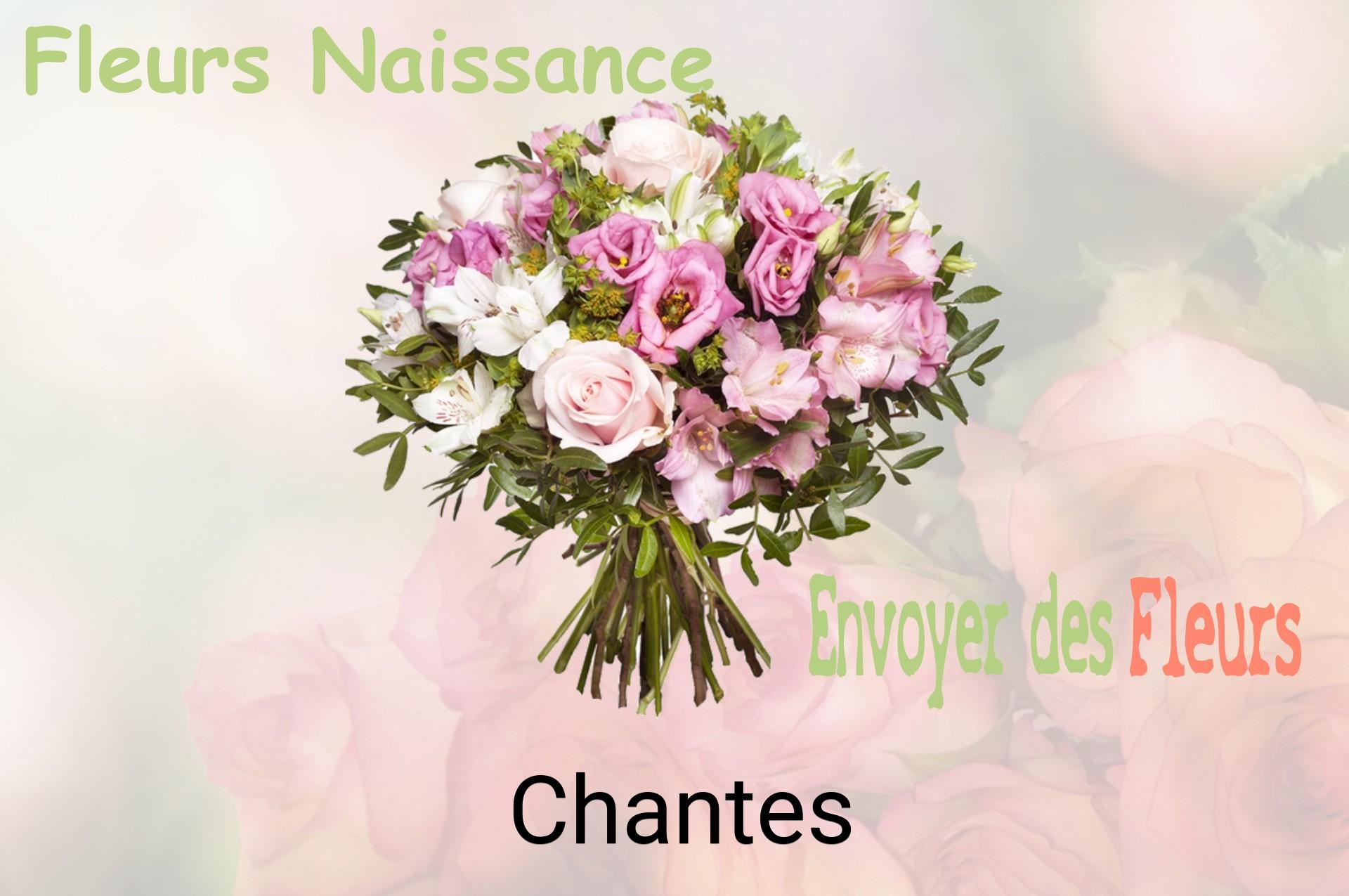Bouquet de fleurs de naissance livré à Chantes
